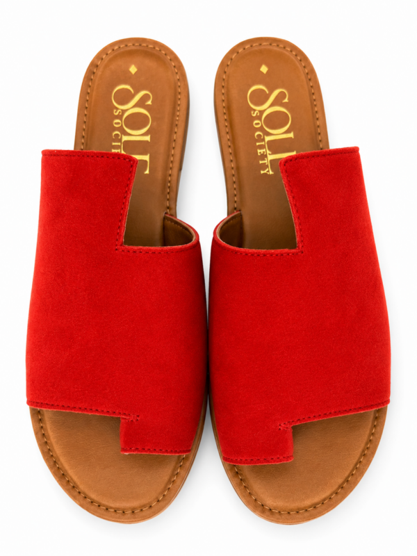Luna Red Suede Shoes